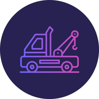 Çekici Hattı Gradyan Çemberi Simgesi