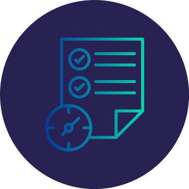 Gündem Satırı Gradyan Çemberi Simgesi