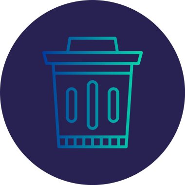 Bin Satır Gradyan Çemberi Simgesi