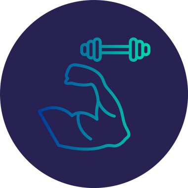 Kuvvet Satırı Gradyan Çemberi Simgesi