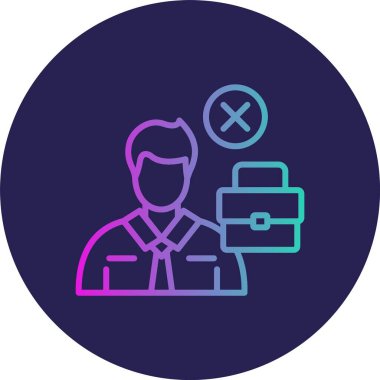 Görev Azaltma Satırı Gradyan Çemberi Simgesi