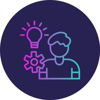 Başlangıç Satırı Gradyan Çemberi Simgesi