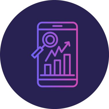 Analiz Satırı Gradyan Çemberi Simgesi