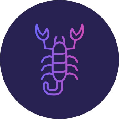 Scorpion Çizgisi Gradyan Çemberi Simgesi