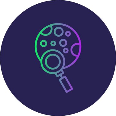 Gezegen Çizgisi Gradyan Çemberi Simgesi