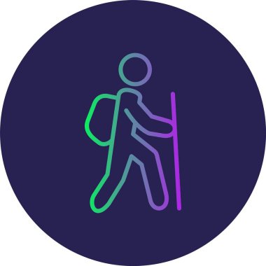 Turizm Hattı Gradyan Çemberi Simgesi