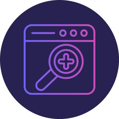 Arama Satırı Gradyan Çemberi Simgesi