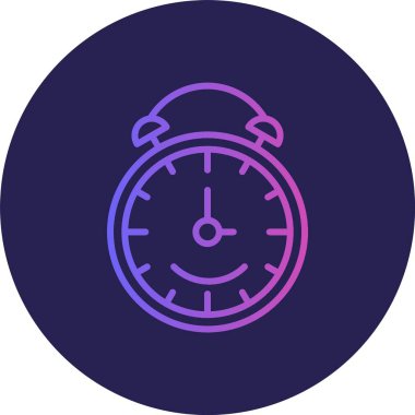 Zaman Çizgisi Gradyan Çemberi Simgesi