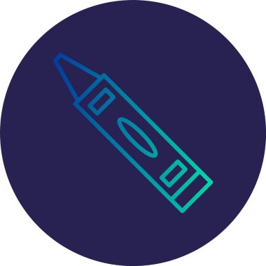 Pastel Çizgi Gradyan Çemberi Simgesi