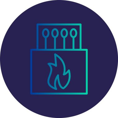 Satır Gradyan Çemberi Simgesini Eşleştirir