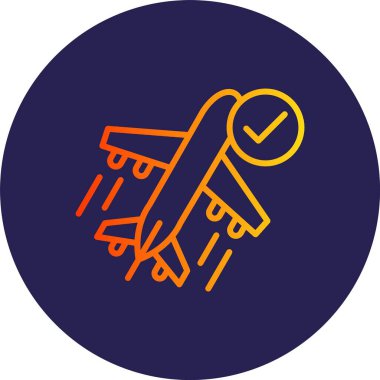 Zaman Çizgisi Gradyan Çemberi Simgesi