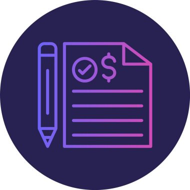 Toplam Satır Gradyan Çemberi Simgesi