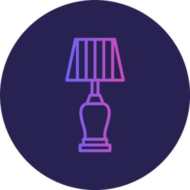 Lamba Çizgisi Gradyan Çemberi Simgesi