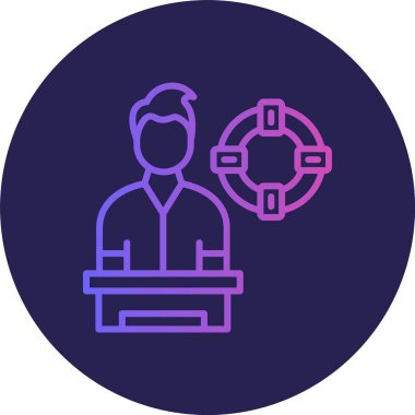 Cankurtaran Hattı Gradyan Çemberi Simgesi