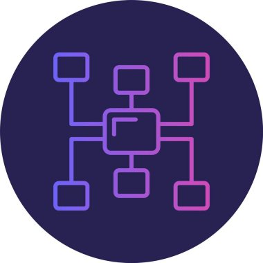 Zihin Haritası Gradyan Çemberi Simgesi