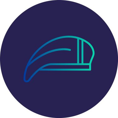 Beret Hattı Gradyan Çemberi Simgesi