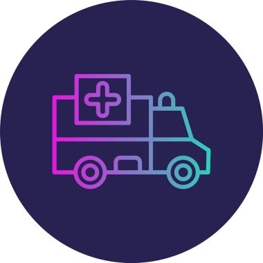 Teslimat Çizgisi Gradyan Çemberi Simgesi