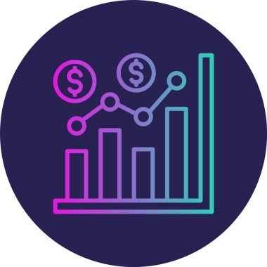 Değişken Satır Gradyan Çemberi Simgesi