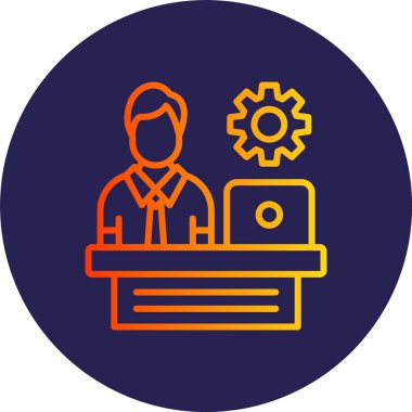 Yönetici Satırı Gradyan Çemberi Simgesi