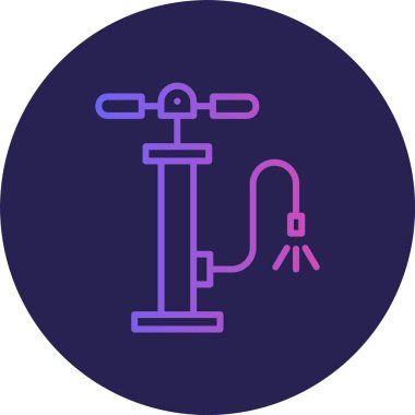 Hava Pompası Hattı Gradyan Çemberi Simgesi