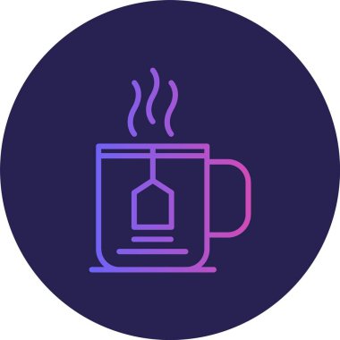 Cup Line Gradyan Çemberi Simgesi