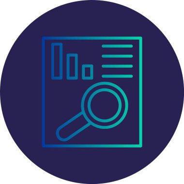 Analiz Satırı Gradyan Çemberi Simgesi