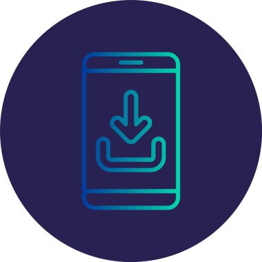 Satır Gradyan Çemberi Simgesi İndir