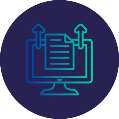 Satır Gradyan Çemberi Simgesini Yükle