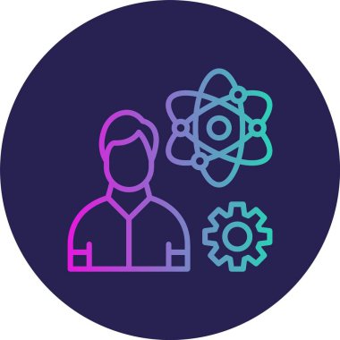 Dahi Satır Gradyan Çemberi Simgesi