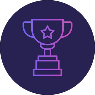 Ganimet Çizgisi Gradyan Çemberi Simgesi