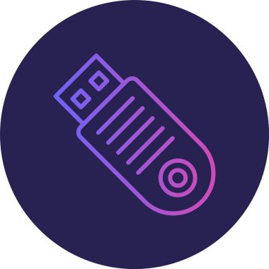 Kullanıcı Satırı Gradyan Çemberi Simgesi