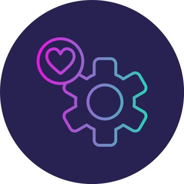 Satır Gradyan Çemberi Simgesi Ayarlanıyor