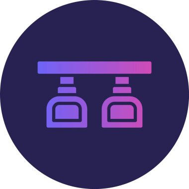 Tutucu Kabartma Çemberi Gradyan Simgesi