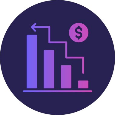 Büyüme Kabartma Çemberi Gradyan Simgesi