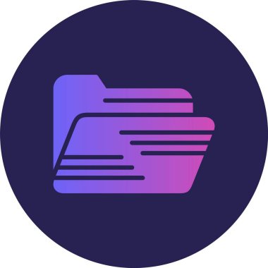 Dizin Kabartma Çemberi Gradyan Simgesi