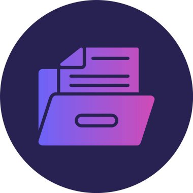 Dizin Kabartma Çemberi Gradyan Simgesi