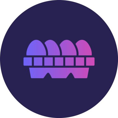 Yumurta Kabartma Çemberi Gradyan Simgesi