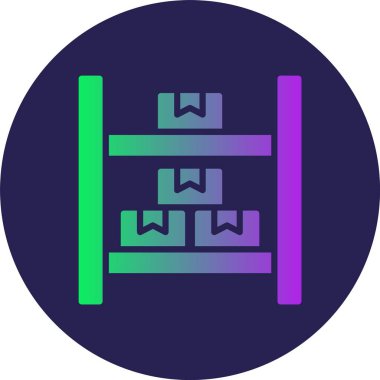 Shelf Kabartma Çemberi Gradyan Simgesi