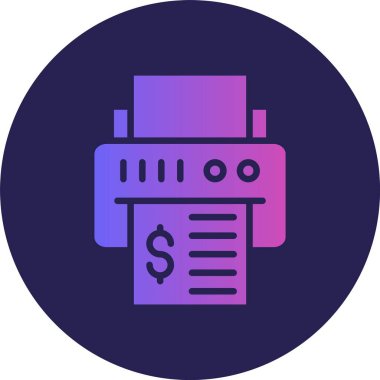 Yazıcı Kabartma Çemberi Gradyan Simgesi