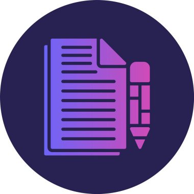 Belge Kabartma Çemberi Gradyan Simgesini Düzenle