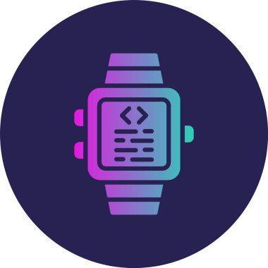 Smartwatch Glyph Çember Gradyan Simgesi