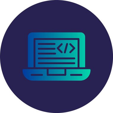 Kodlama Çemberi Gradyan Simgesi