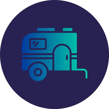 Motorevi Kabartma Çemberi Gradyan Simgesi