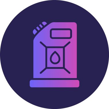 Kutu Kabartma Çemberi Gradyan Simgesi