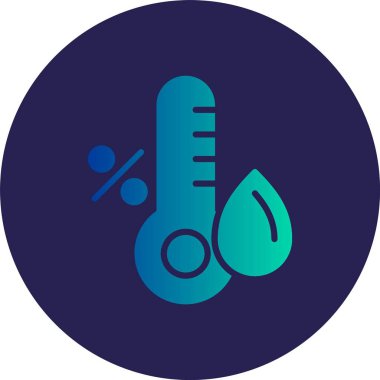 Nem Kabartma Çemberi Gradyan Simgesi