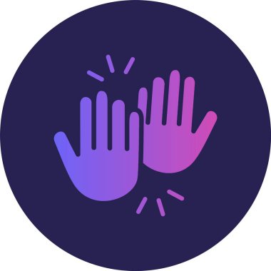 Çak Beşlik Çember Gradyan Simgesi