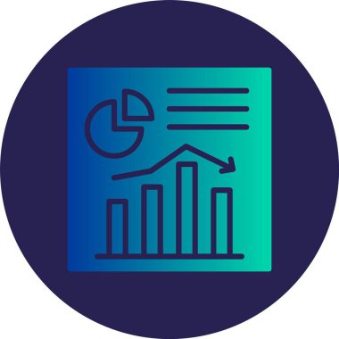 Diyagram Çemberi Gradyan Simgesi