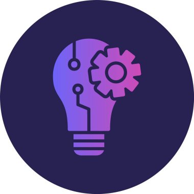 Fikir Kabartma Çemberi Gradyan Simgesi