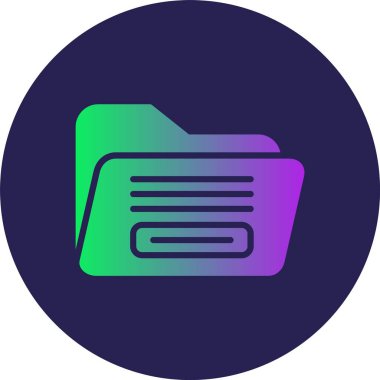 Dizin Kabartma Çemberi Gradyan Simgesi