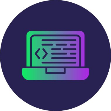 Kabartma Çemberi Gradyan Simgesi Programlanıyor